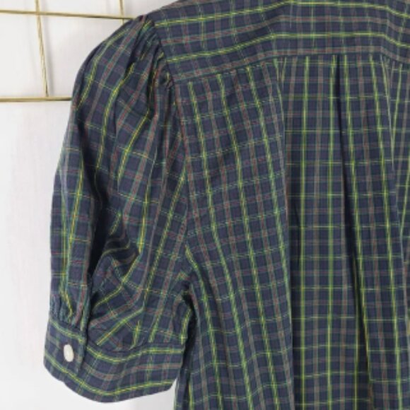 NWT Ralph Lauren Black Watch Plaid Tartan Preppy Quarter Button Cotton Dress - Picture 7 of 8